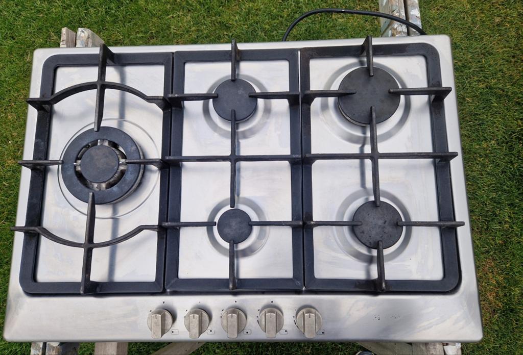 Inbouw gasfornuis met krachtige  wokbrander M-System/Boretti, Witgoed en Apparatuur, Fornuizen, Ophalen, Gebruikt, 60 cm of meer