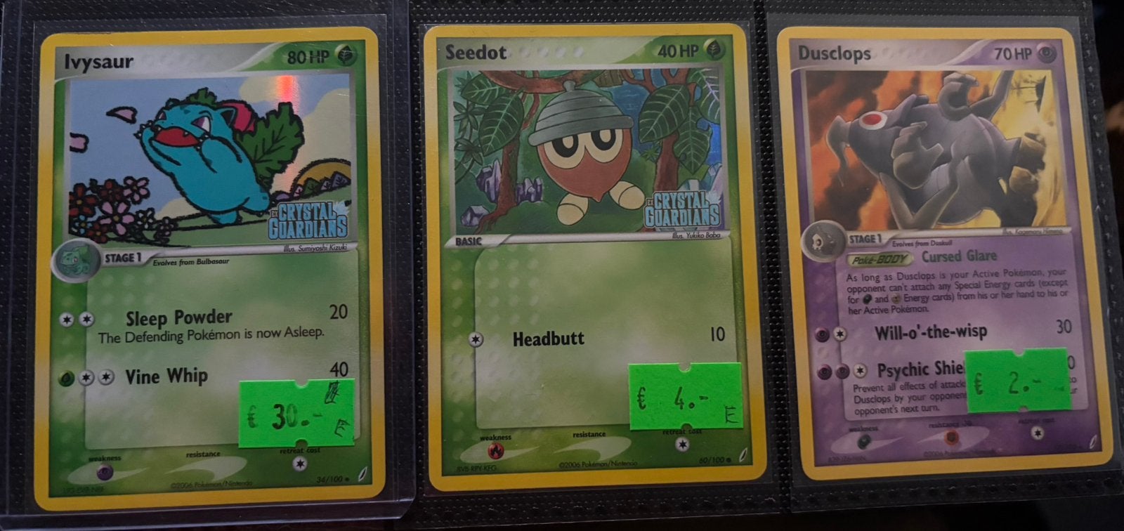 EX Crystal Guardians Pokemon kaarten, Ophalen of Verzenden, Zo goed als nieuw, Meerdere kaarten