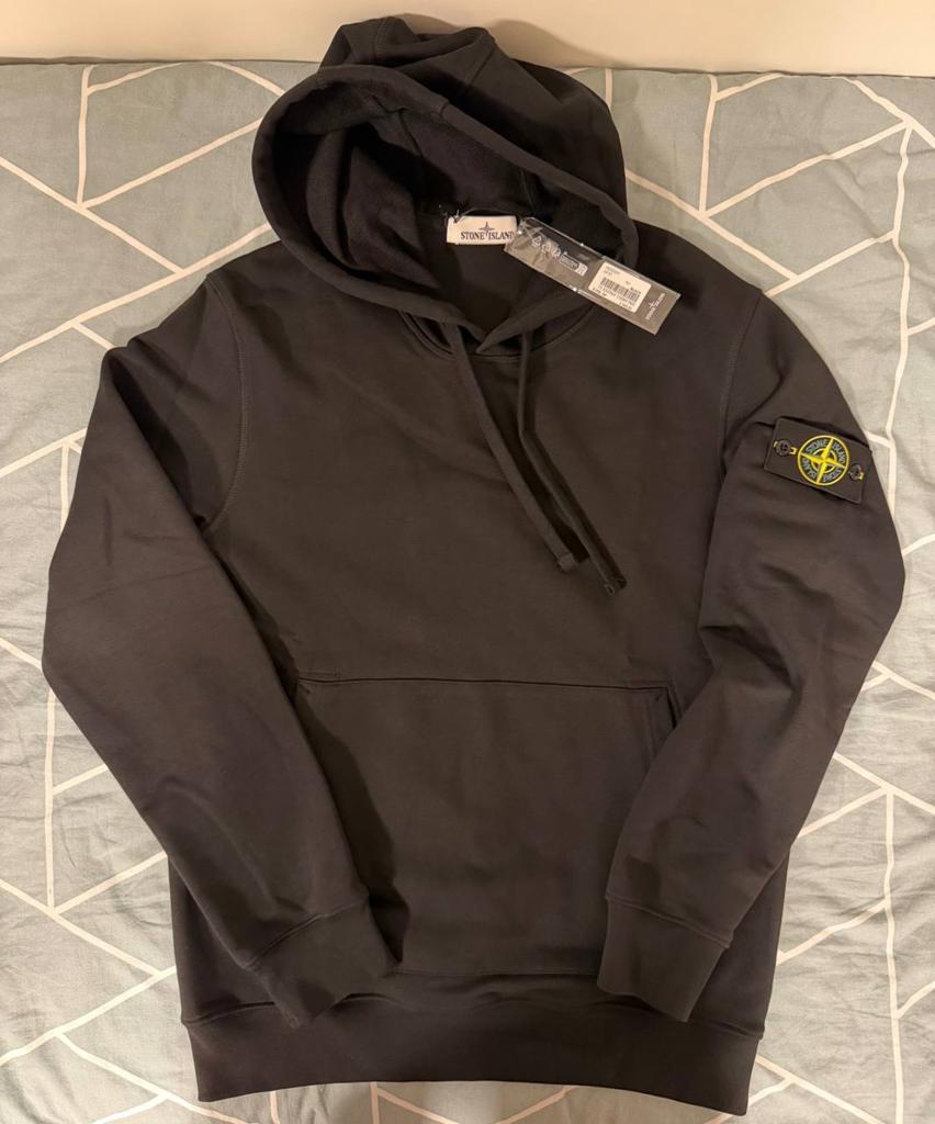 Stone Island Zwarte Hoodie - Nieuw met labels - Maat XL, Ophalen of Verzenden, Nieuw, Maat 56/58 (XL), Zwart