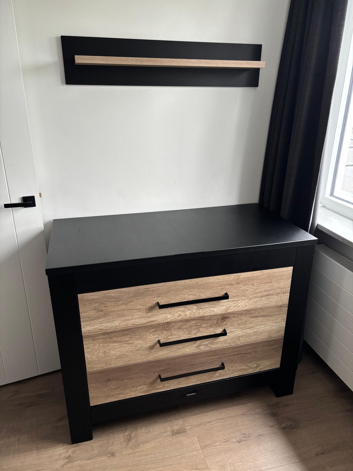 Complete babykamer set: ledikant, commode, kledingkast, Kinderen en Baby's, Ophalen, Gebruikt, Jongetje of Meisje