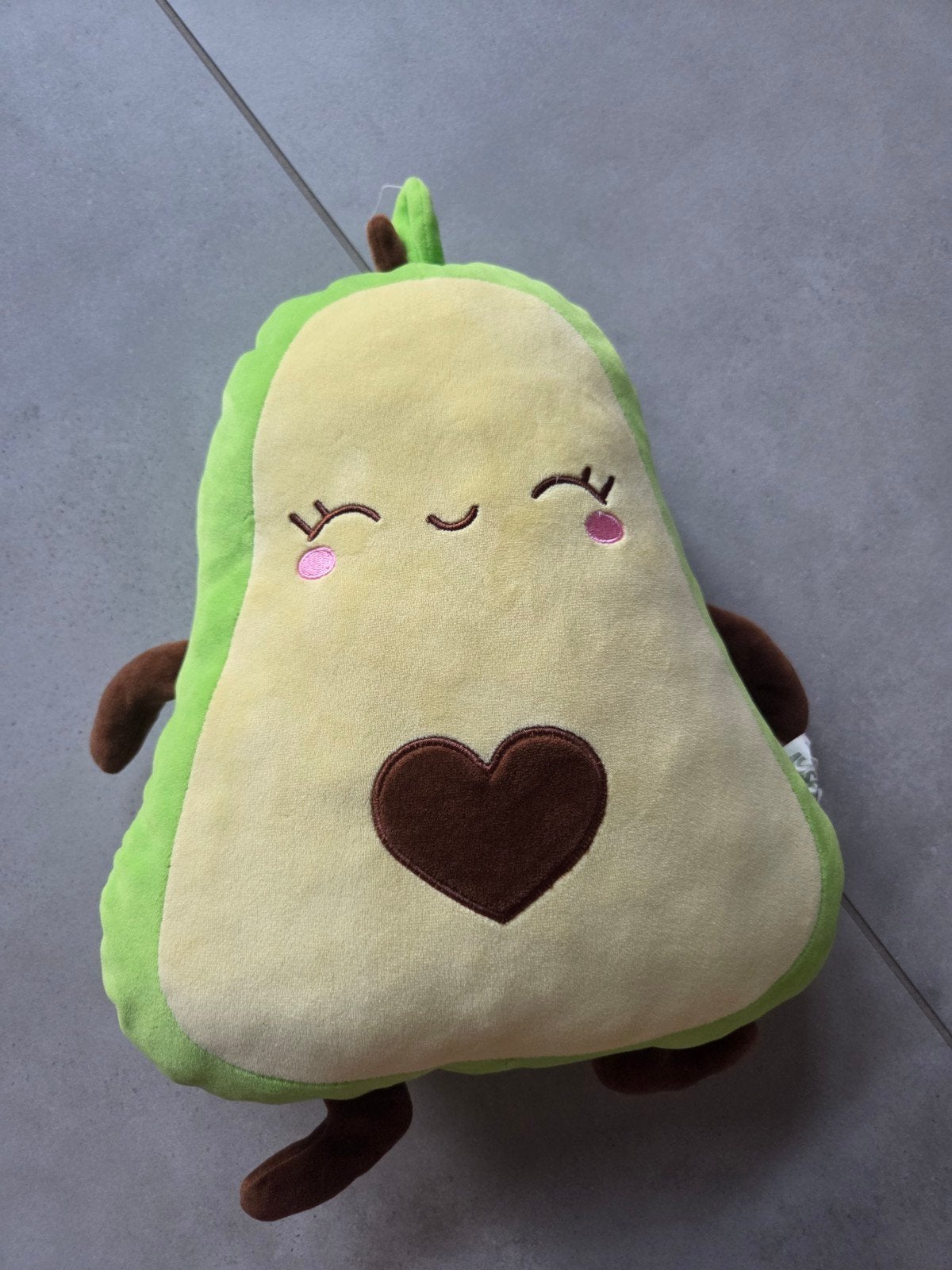 Doshi Peren Knuffel Kussen Squishmallow - Zacht en Lief, Groen, Overige typen, Ophalen of Verzenden, Zo goed als nieuw
