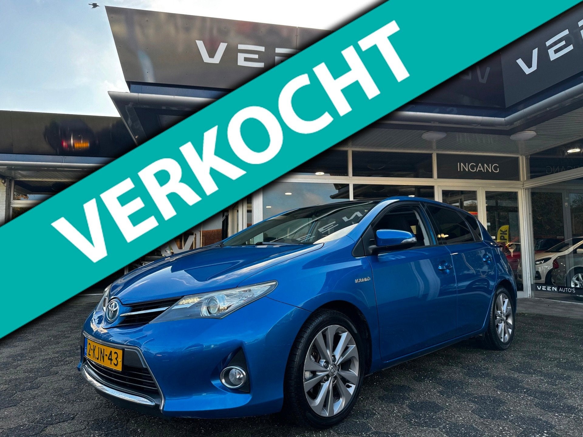 Toyota Auris 1.8 Hybrid Lease Pano Cruise Navi Clima NAP, Euro 5, Gebruikt, 4 cilinders, Blauw