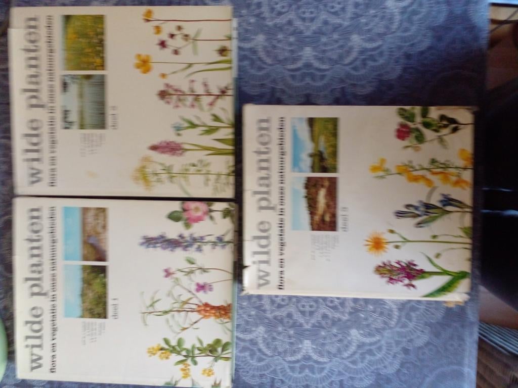Wilde Planten Flora en Vegetatie - 3 Delen, Boeken, Ophalen of Verzenden