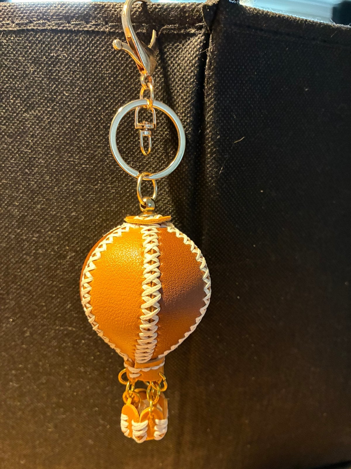 Sleutelhanger leer luchtballon DIY, Ophalen of Verzenden, Nieuw
