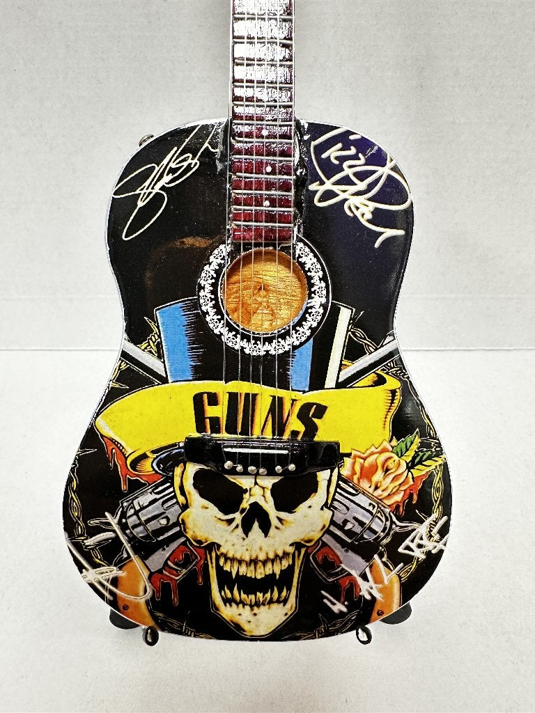 Guns N' Roses Akoestisch miniatuur gitaar 25cm mini guitar, Info@deconoord.nl, Deco Noord, Nieuw, Ophalen of Verzenden