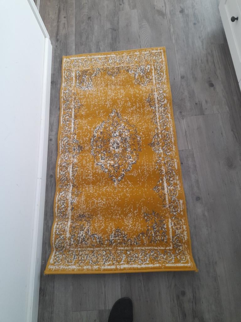 Als nieuw vloerkleed 70x140 cm. Vintage look., Ophalen of Verzenden, Zo goed als nieuw, Rechthoekig, 200 cm of meer