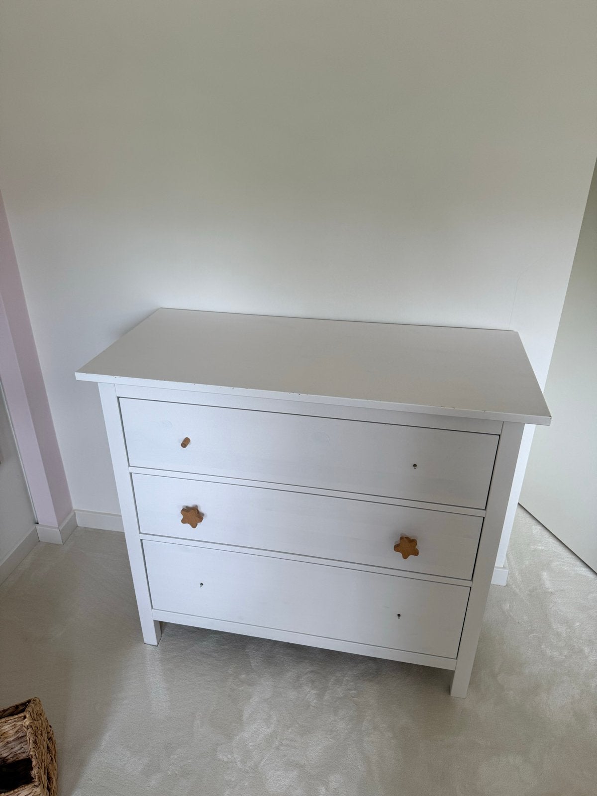 Ikea Hemnes ladekast commode wit - 108x96 cm, Gebruikt, 100 tot 150 cm, Ophalen of Verzenden, 3 of 4 laden