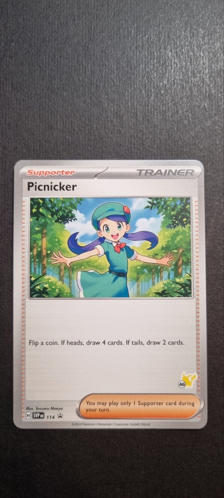 Picnicker SVP 114 Pikachu Stamp, Ophalen of Verzenden, Zo goed als nieuw, Losse kaart