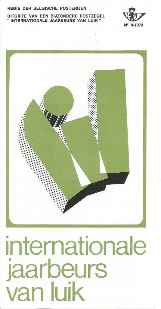 FDC 8/1973 Koksijde 13-05-73 Int. Jaarbeurs Luik 4,50Fr(NL), Postzegels en Munten, Postzegels | Europa | België, Met stempel, Ophalen of Verzenden