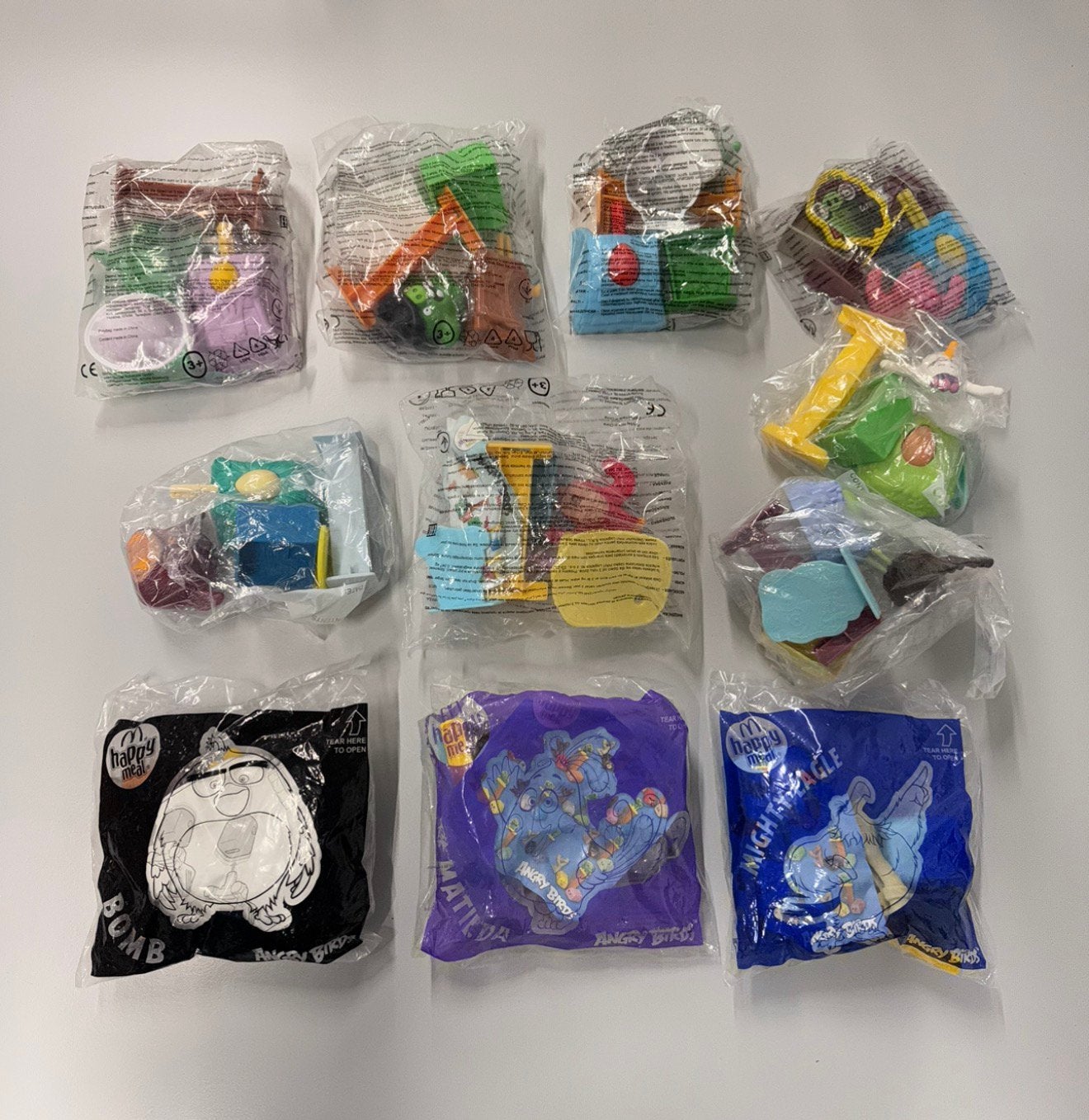 11x Vintage Happy meal McDonalds - speeltjes Angry Birds, Nieuw, Ophalen of Verzenden, H, H