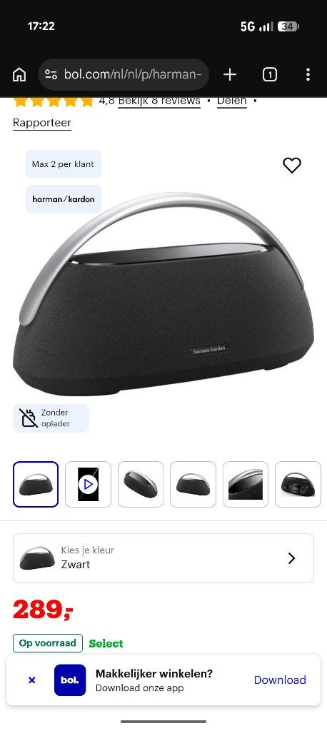 Harman&Kardon Go Play 3, Subwoofer, Nieuw, Minder dan 60 watt, Ophalen