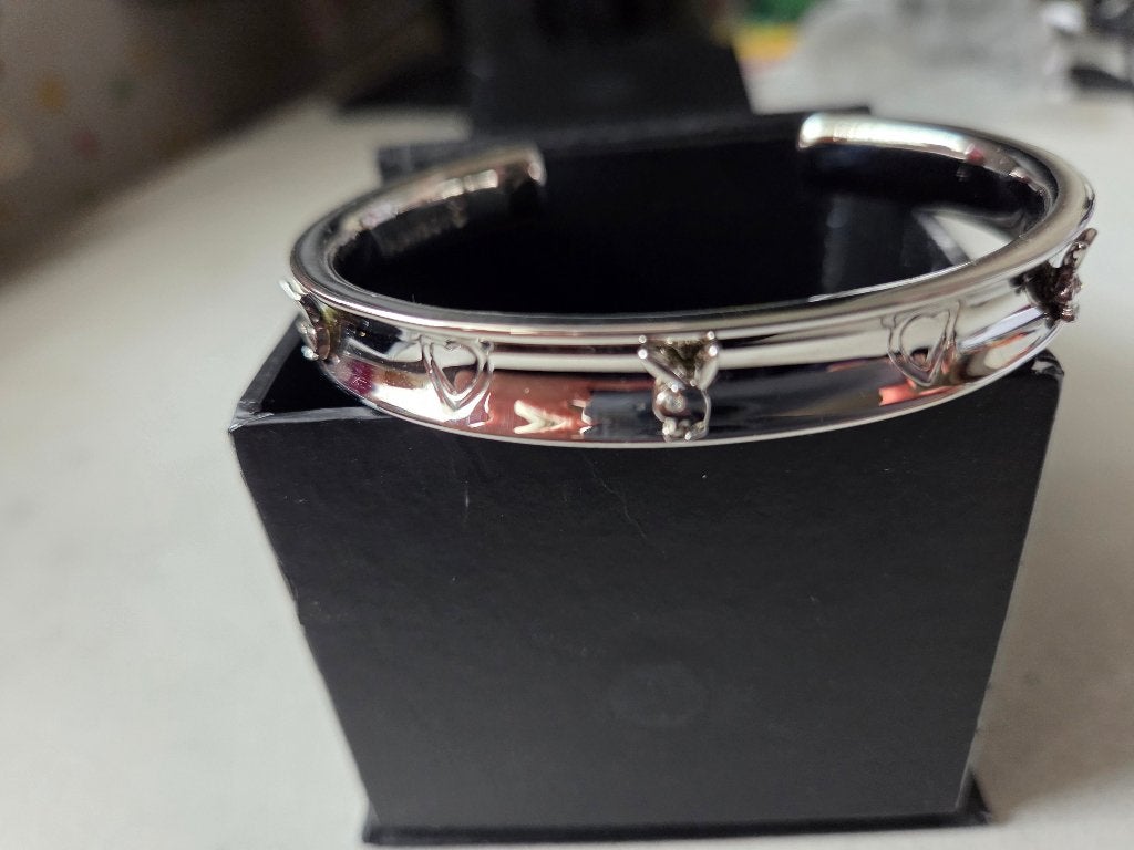Armband PLAYBOY, Sieraden, Tassen en Uiterlijk, Ophalen of Verzenden, Nieuw, Zilver, Staal