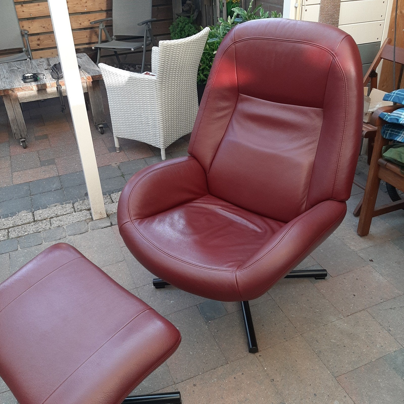 Montex Relaxfauteuil, Ophalen, Gebruikt, 75 tot 100 cm, Leer