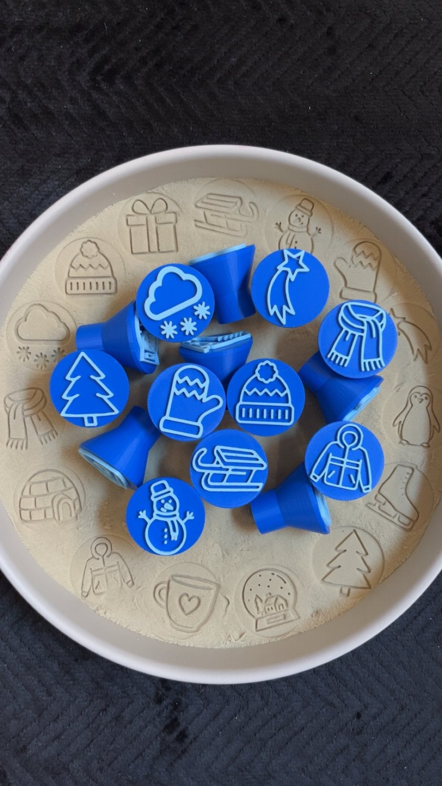 Stempels winter - Sensorisch materiaal, Hoogersmilde Beilervaart 1, Ophalen of Verzenden, Info@sensoplay.nl, Knutselen