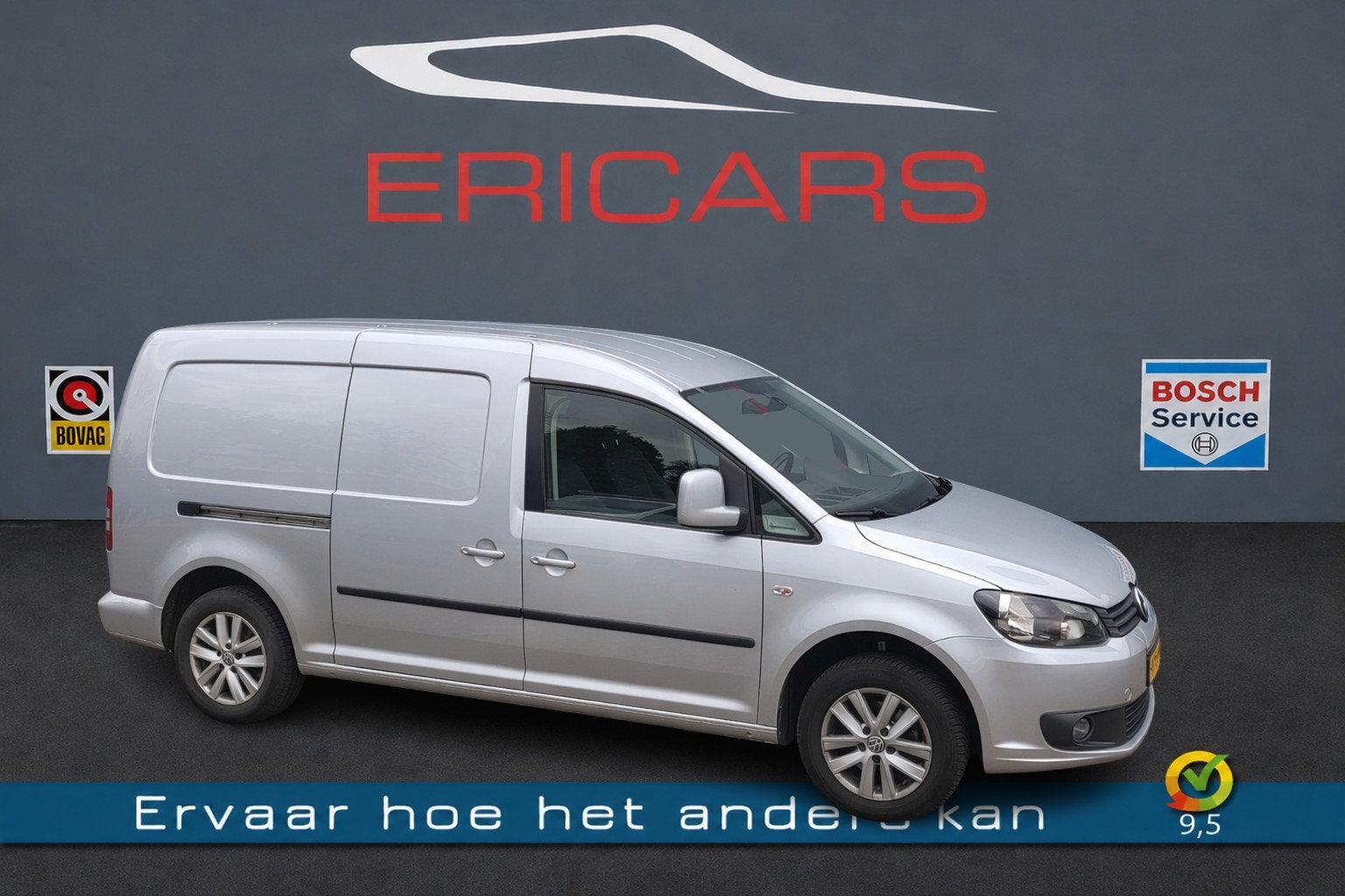 Volkswagen Caddy 1.6 TDI Maxi Automaat DSG NAVI TEL CC PDC, Euro 5, Stof, Gebruikt, Zwart
