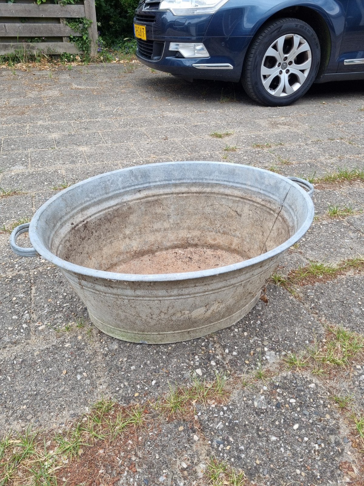 Zinken teil ongeveer 80cm, Ophalen of Verzenden, Metaal, 30 tot 60 cm, 60 tot 100 cm