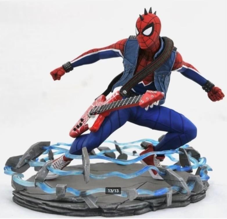 Spiderman punk rock star beeld, Ophalen of Verzenden