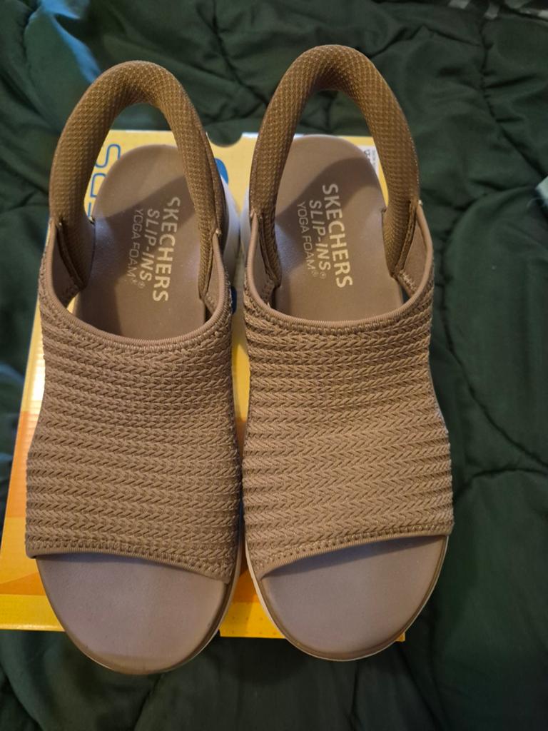 Skechers slipp in sandalen maat 39 mokka, Kleding | Dames, Skechers, Overige kleuren, Nieuw, Sandalen of Muiltjes