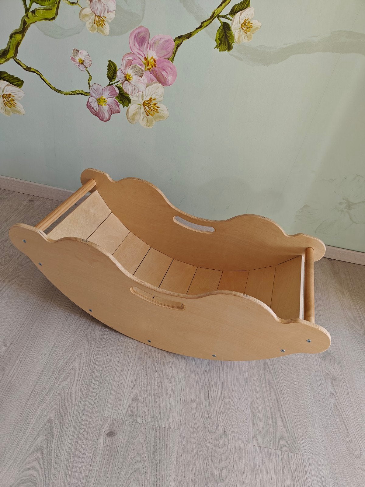 Veelzijdige Houten Schommelboog / Klimboog wip wobbel (Monte, Kinderen en Baby's, Speelgoed | Hobbelfiguren, Ophalen, Gebruikt