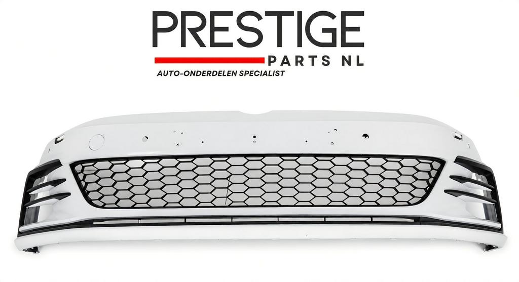 Voorbumper VW Golf 7 VII 7.5 GTI VOLKSWAGEN BUMPER 4xPDC, Gebruikt, -, Voor, Ophalen of Verzenden