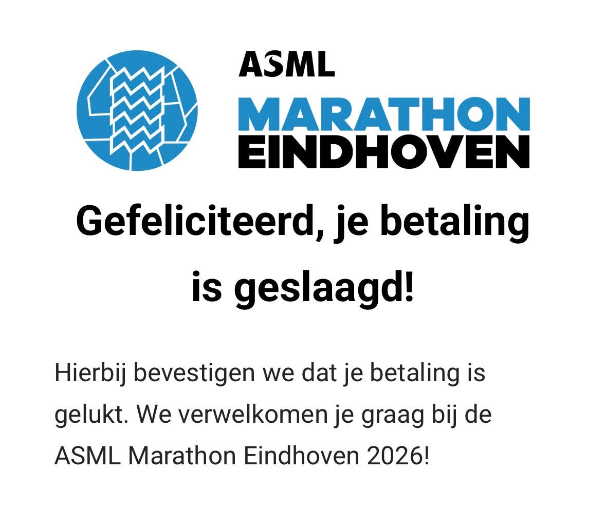 Ticket ASML halve marathon Eindhoven, Tickets en Kaartjes, Sport | Overige, Eén persoon, Oktober