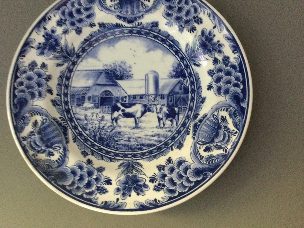 Delfts blauw bord, Antiek en Kunst, Ophalen