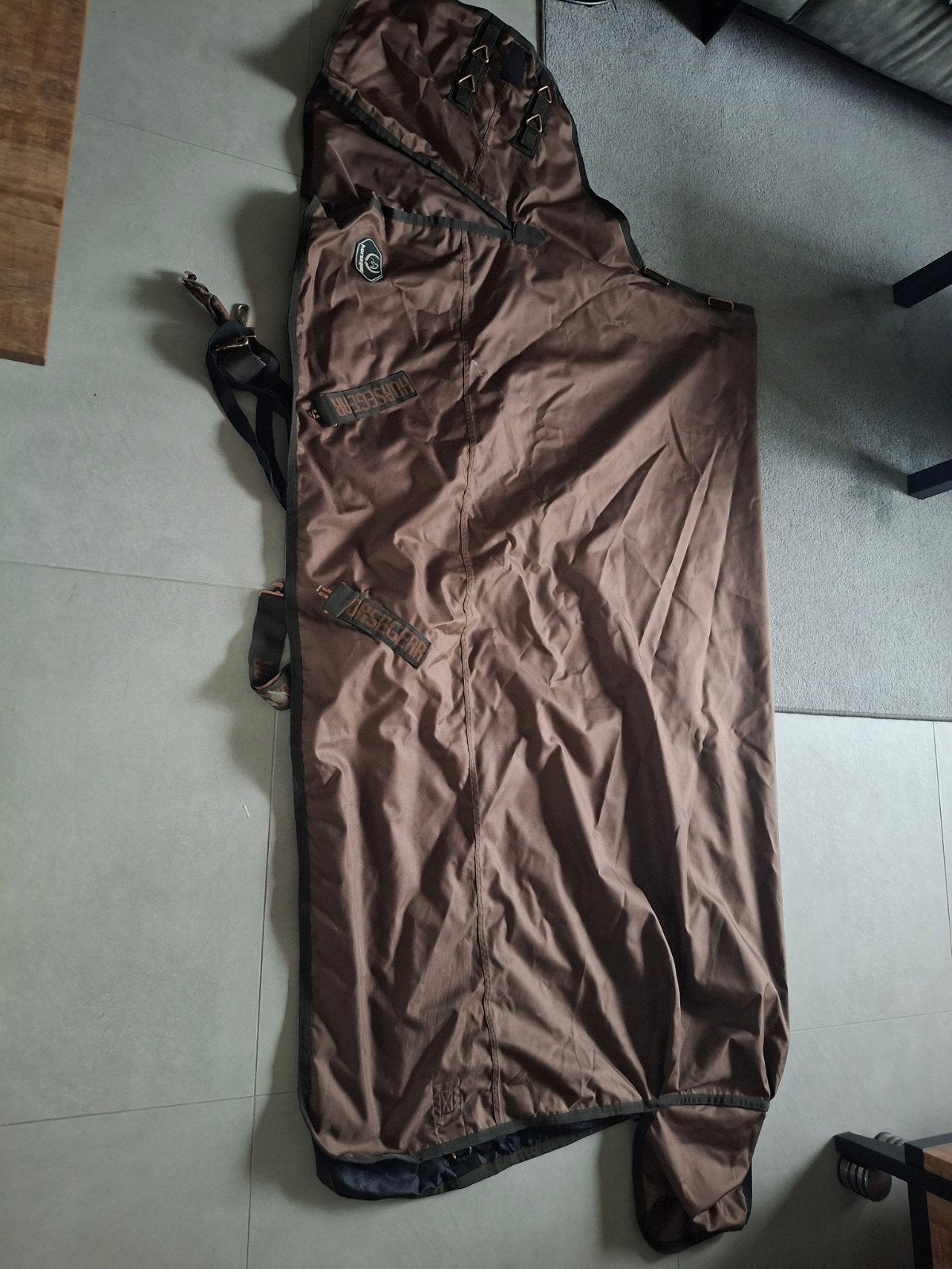 Horsegear regendeken bruin, 0 gram, 205 cm, Ophalen of Verzenden, Gebruikt