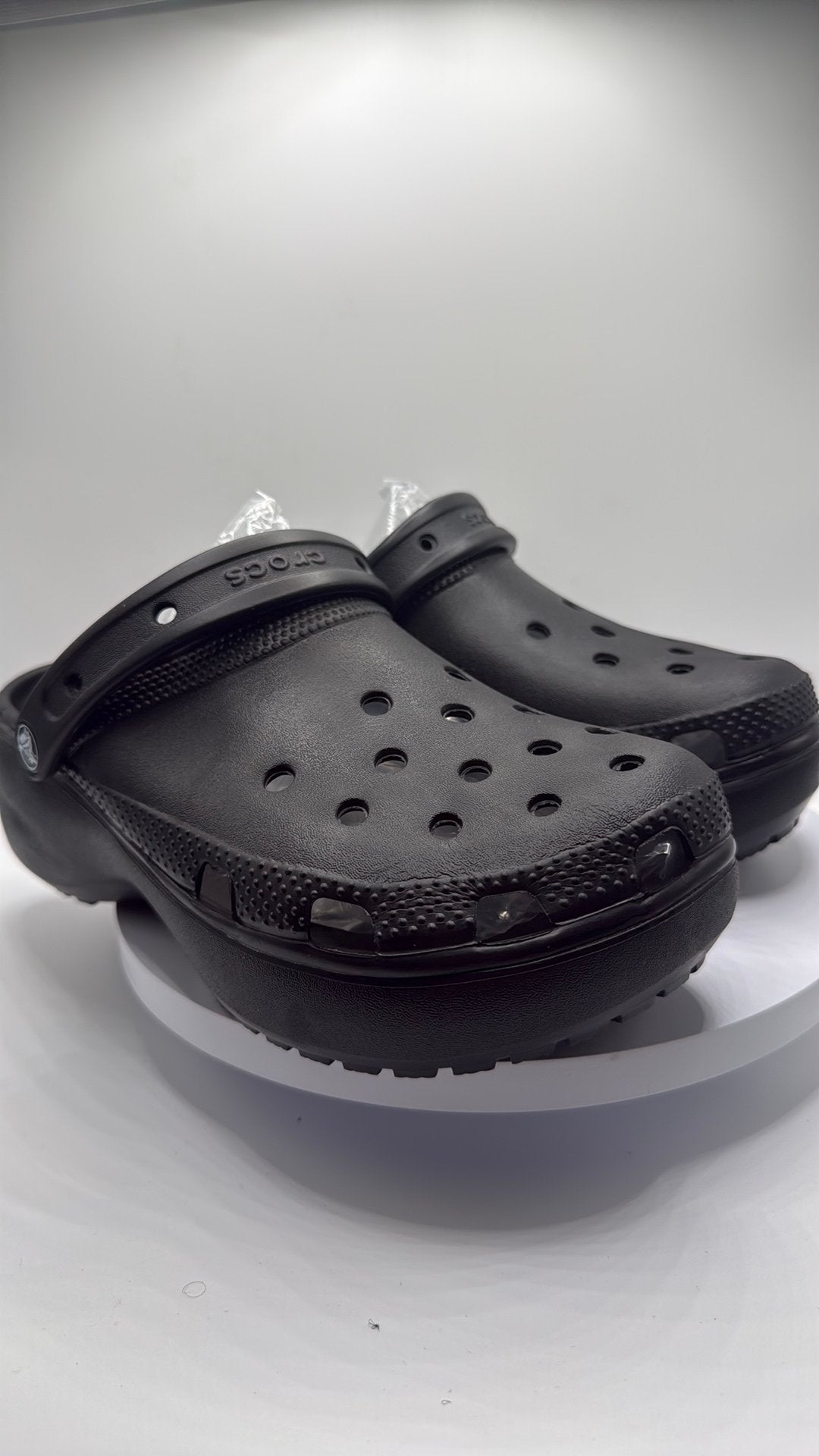 Zwart platform Crocs, Ophalen of Verzenden, Zo goed als nieuw, Zwart