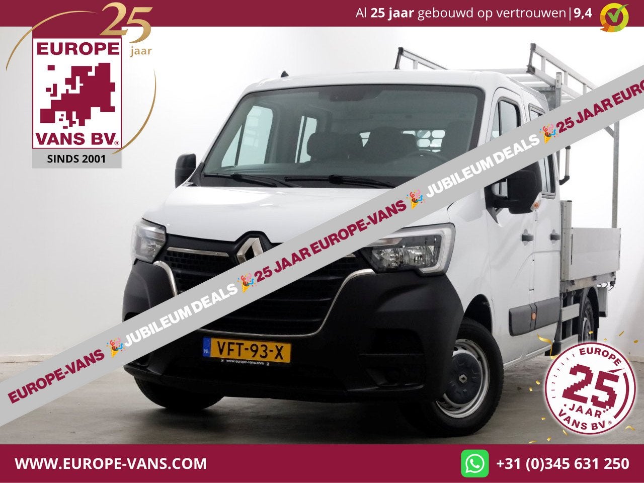 Renault Master T35 2.3 dCi 135pk L2 D.C. Open Laadbak Airco/, Auto's, Voorwielaandrijving, 136 pk, Gebruikt, Euro 6