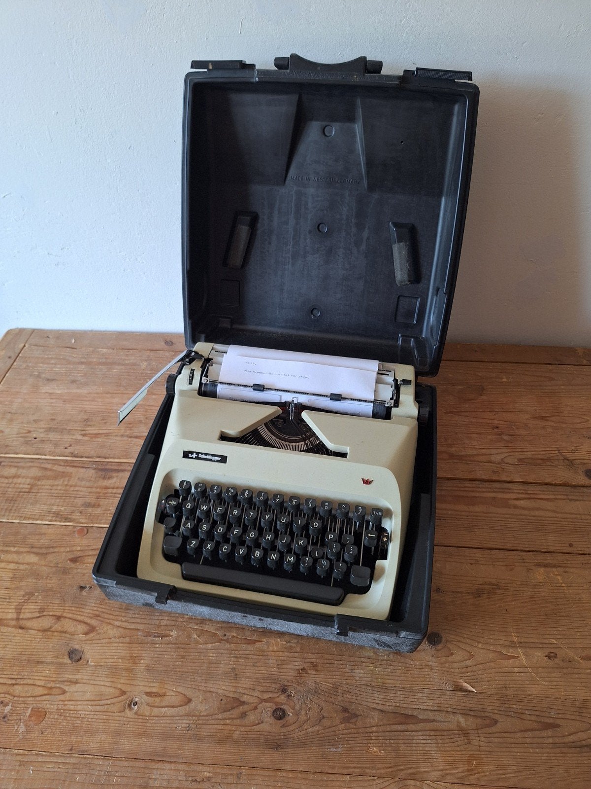 Vintage Scheidegger Typemachine, Ophalen, Gebruikt