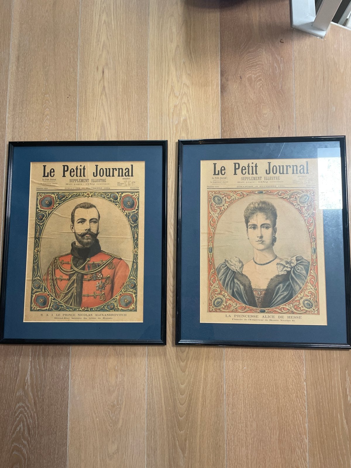 Originele Franse prenten uit 1894, Ophalen, Print, Prent, Ingelijst