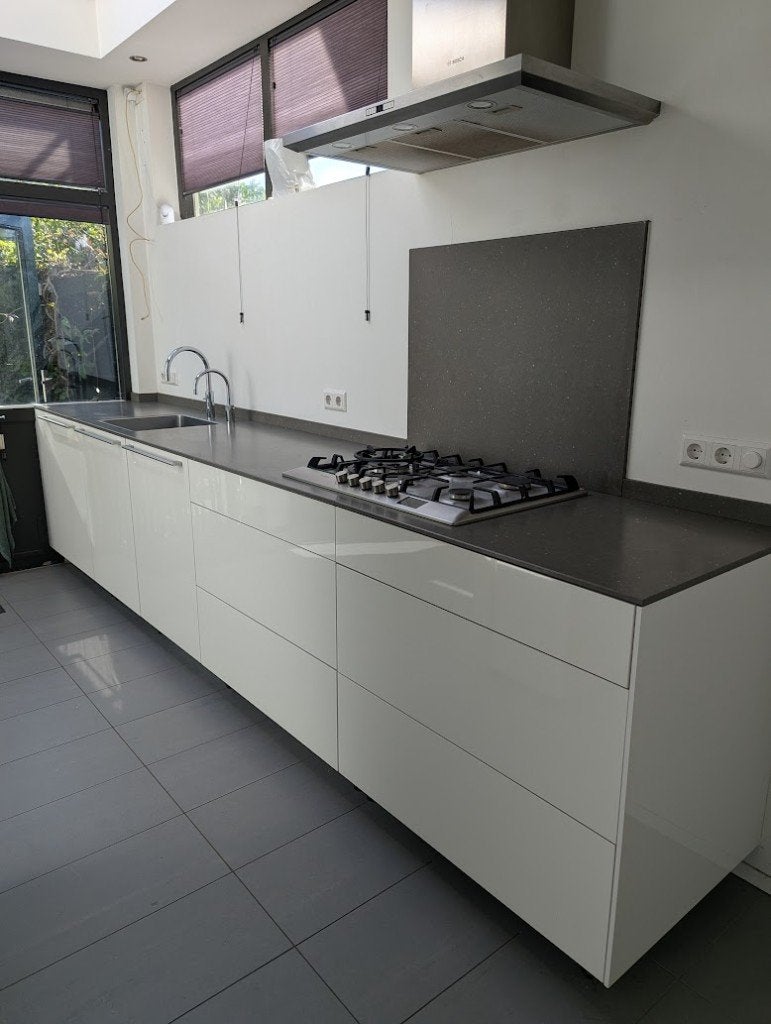 Schitterende Bulthaup B3 keuken, Gebruikt, Wit, Dubbelwandige keuken, Ophalen of Verzenden