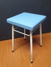 Retro Brabantia krukje - Vintage blauw en wit, Ophalen of Verzenden, Gebruikt, Staal