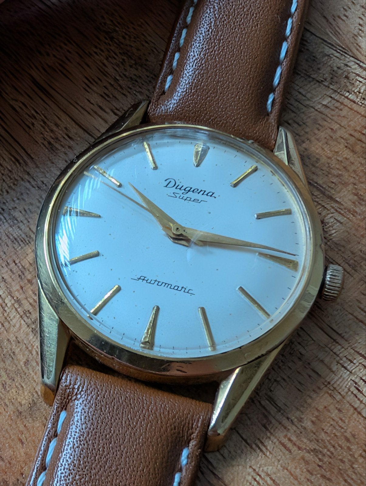 Dugena Super Automatic Buren 1000, Ophalen of Verzenden, Staal, Overige merken, 1960 of later
