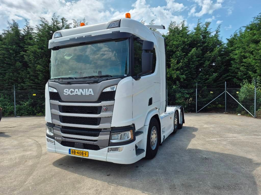 Scania R 500 6x2 Hydro (bj 2022), Auto's, Automaat, Euro 6, Scania, Wit