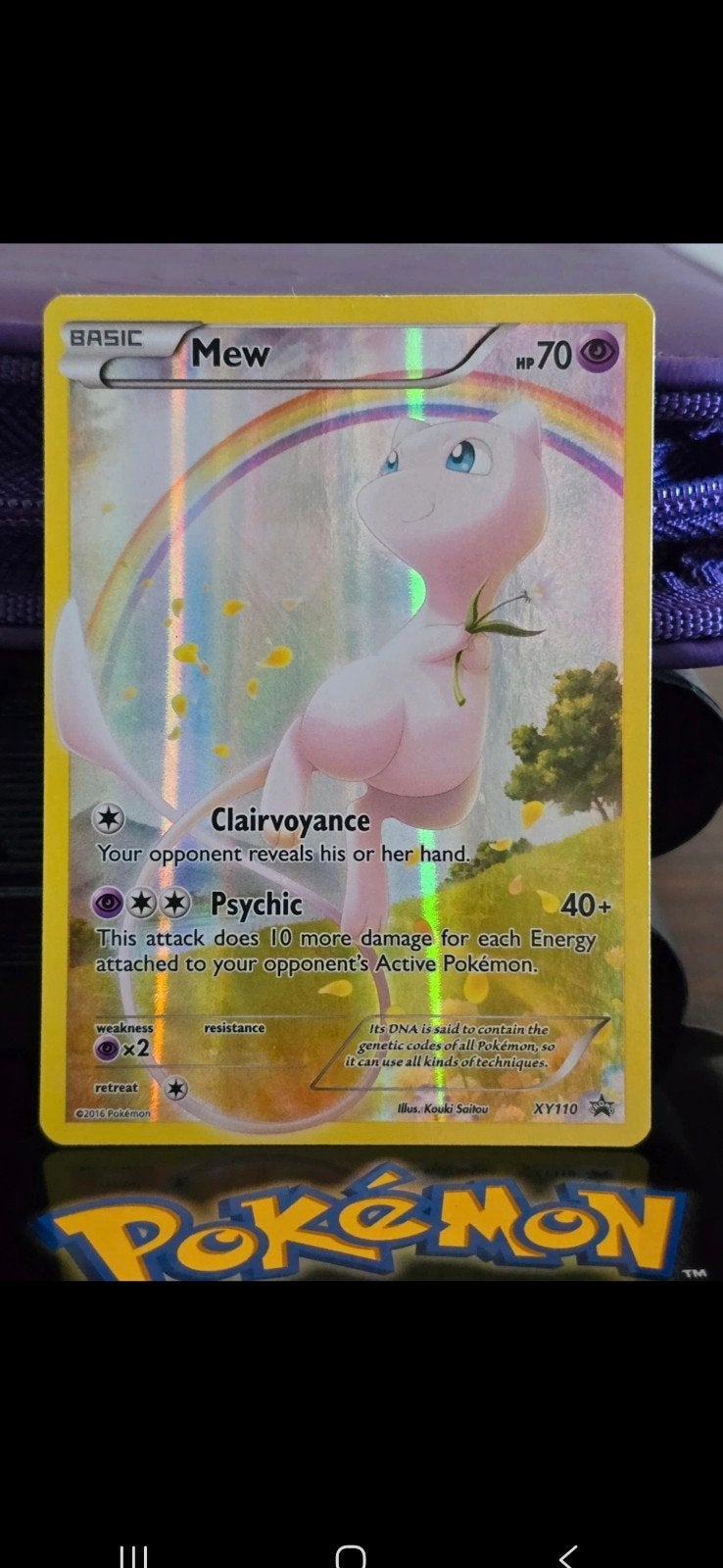 Mew Full Art Promo (XY110) - Holo / Rare, Ophalen of Verzenden, Zo goed als nieuw, Losse kaart, Foil