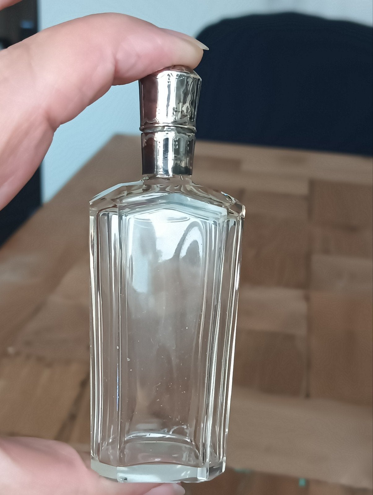 Antiek parfumflesje, zilver, Ophalen, Zilver