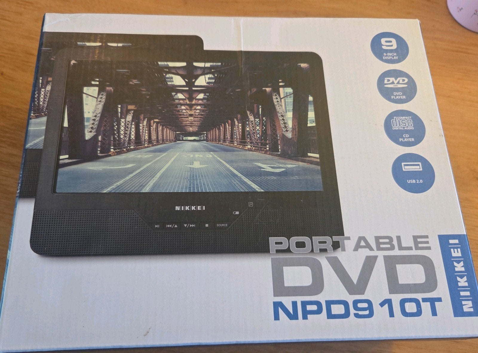 Nikkei Portable DVD Speler 2 Schermen 9 inch voor in de auto, Audio, Tv en Foto, Dvd-spelers, Draagbaar, Nieuw, Ophalen, Overige merken