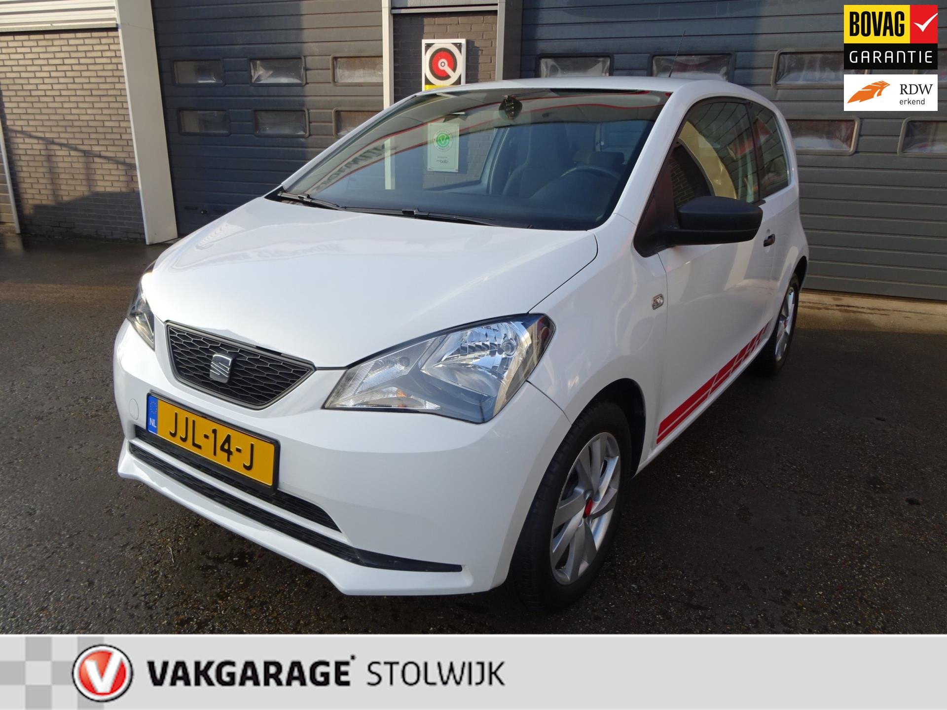 Seat MII 1.0 Style Sport, Nieuwe APK, Sportieve uitvoering., Auto's, Seat, Voorwielaandrijving, Euro 5, Stof, Gebruikt