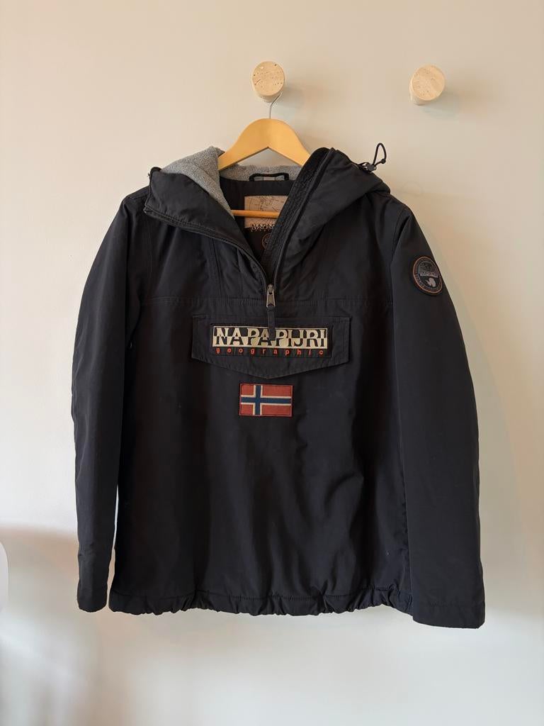 Napapijri Ski-jas / Anorak - Zwart XS, Ophalen of Verzenden, Zo goed als nieuw, Maat 34 (XS) of kleiner, Jack
