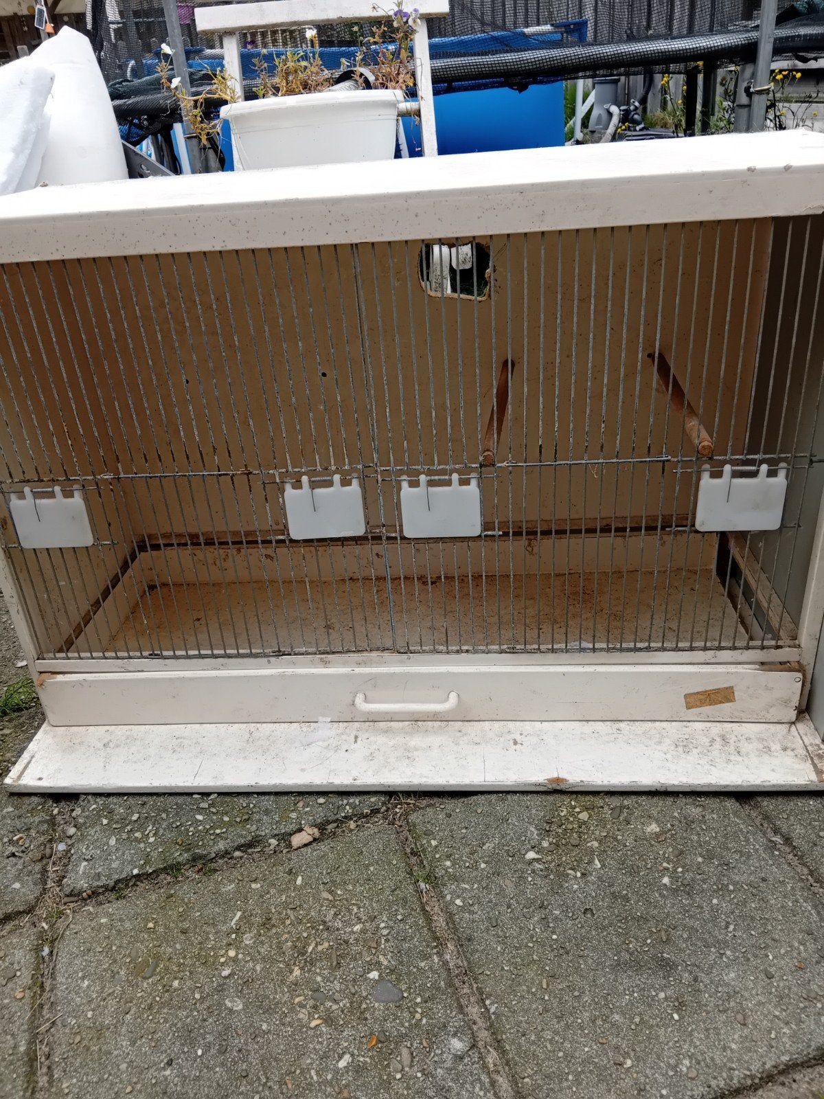 Kooi altijdbin schuur gestaan, Dieren en Toebehoren, Ophalen, Hout, Vogelkooi