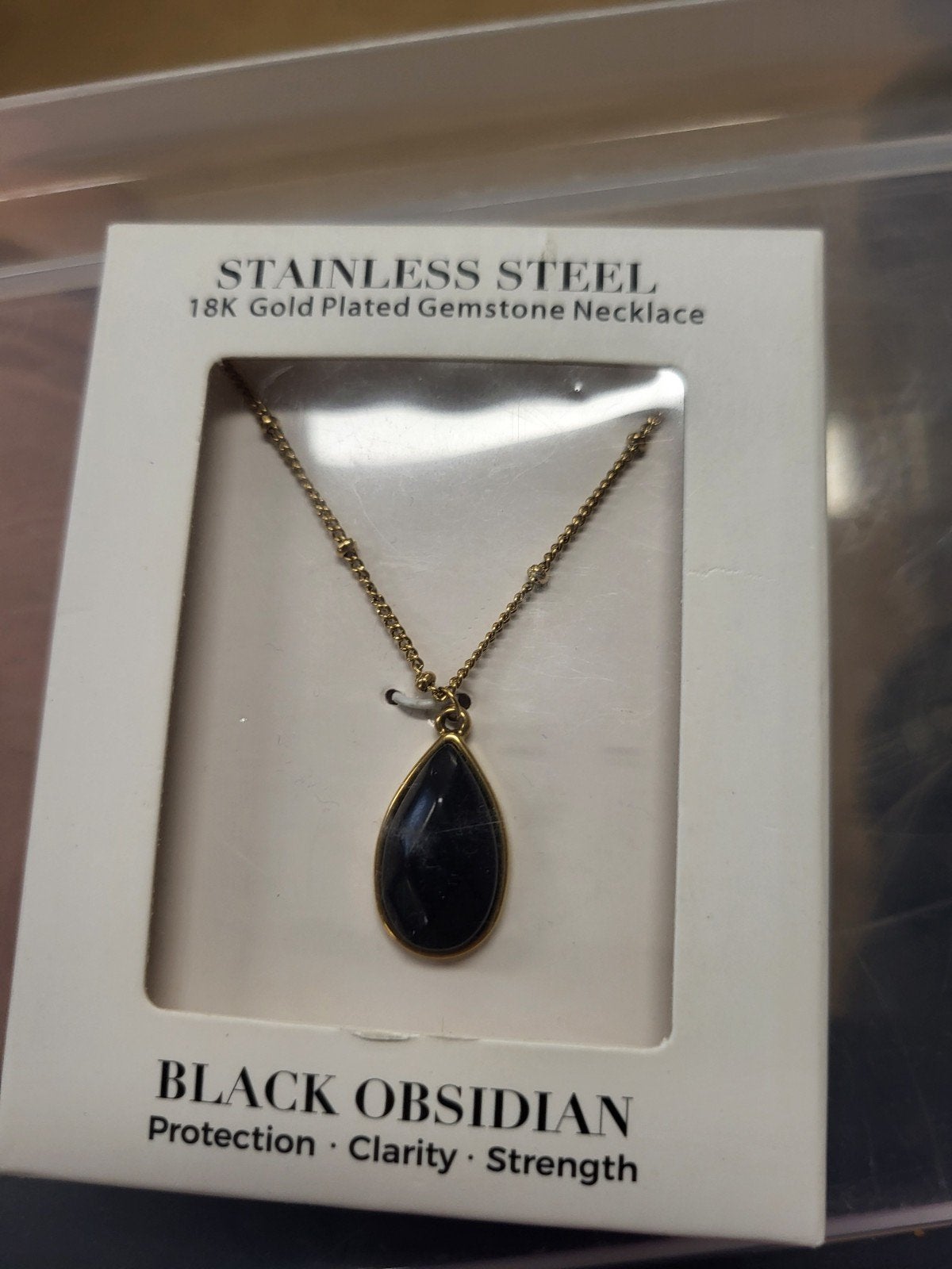 RVS 18K Vergulde Edelsteen Ketting - Diverse Stenen, Overige materialen, Nieuw, Ophalen of Verzenden, Met edelsteen