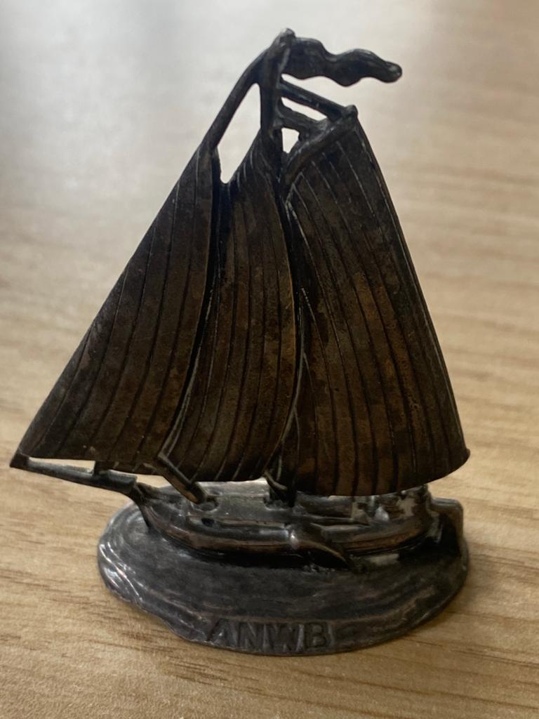 Tinnen zeil Schokker maritiem, Ophalen of Verzenden
