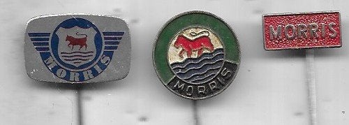 3 MORRIS AUTO SPELDEN VERSCHILLENDE, Verzamelen, Speldjes, Pins en Buttons, Ophalen of Verzenden, Gebruikt, Transport, Speldje of Pin