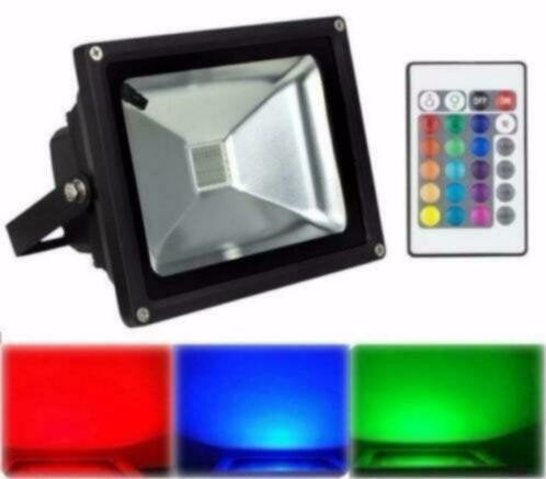 Ibiza-Light 30 Watt LED RGB Buitenlamp met aftandbediening, ., Nieuw, Ophalen of Verzenden, .