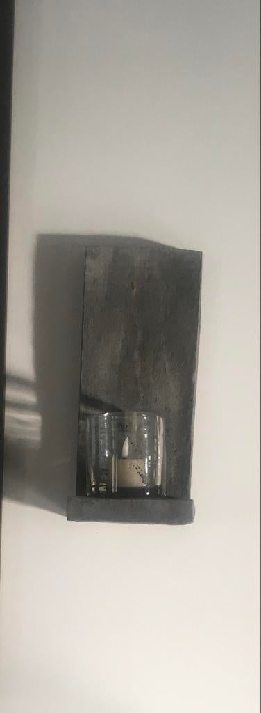 2 windlichten voor aan de muur, Ophalen, Overige materialen, Gebruikt, Grijs