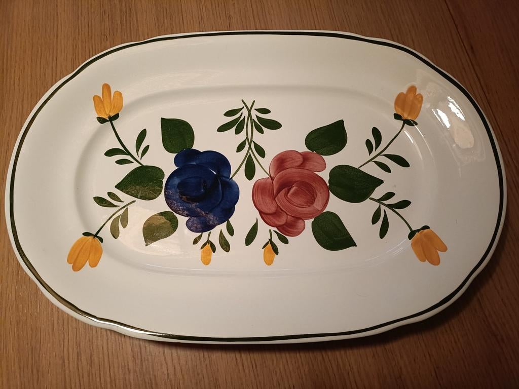 Villeroy & Boch Bauernblume ovale schaal - handgeschilderd, Huis en Inrichting, Keuken | Servies, Ophalen, Overige stijlen, Porselein
