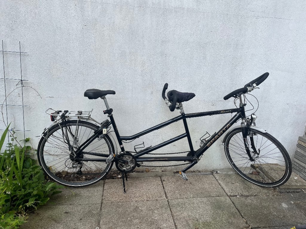 Tandem fiets Sparta Twixion, Fietsen en Brommers, Fietsen | Tandems, Ophalen, Sparta, Gebruikt, Vering