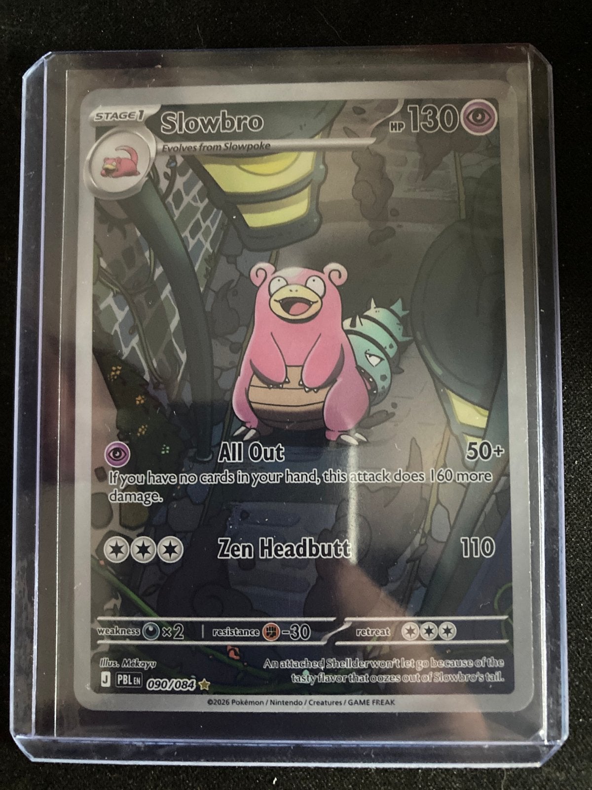 Slowbro Pokémon kaart (090/084), Ophalen of Verzenden, Zo goed als nieuw, Losse kaart