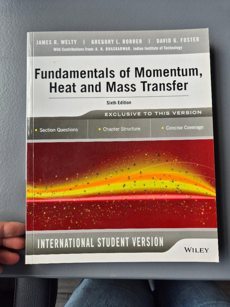 Fundamentals of momentum heat and mass transfer, Verzenden, Beta, Zo goed als nieuw, WO